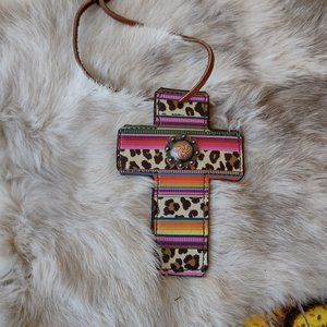 Custom leather cross